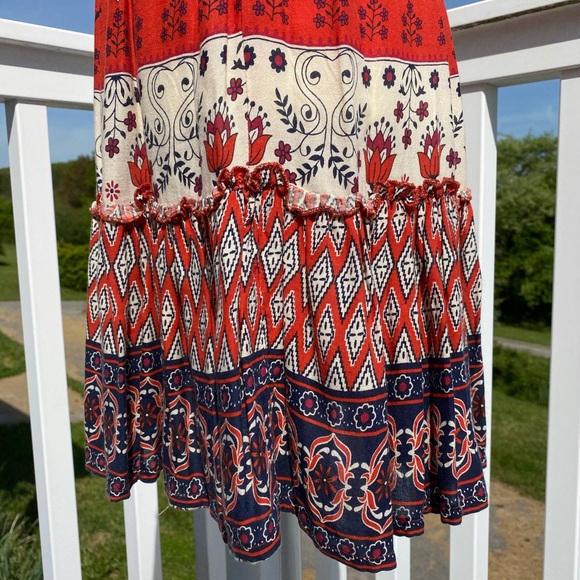 Shrinking Violet Southwestern A-Line Tiered Skirt - Picture 8 of 15